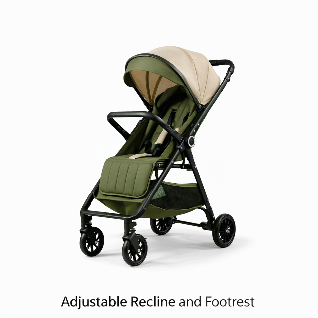 Roam Switch Lightweight Reversible Handlebar Compact Baby Stroller - BLACK