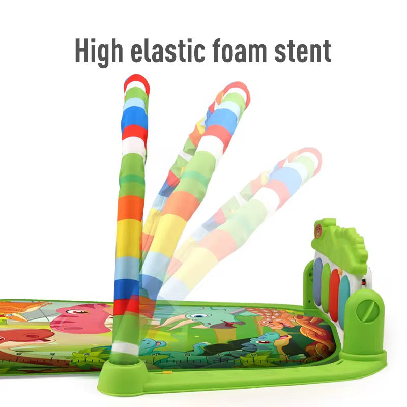 Baby Dino Play Gym & Kick Piano Mat – Multi-Functional Activity Center