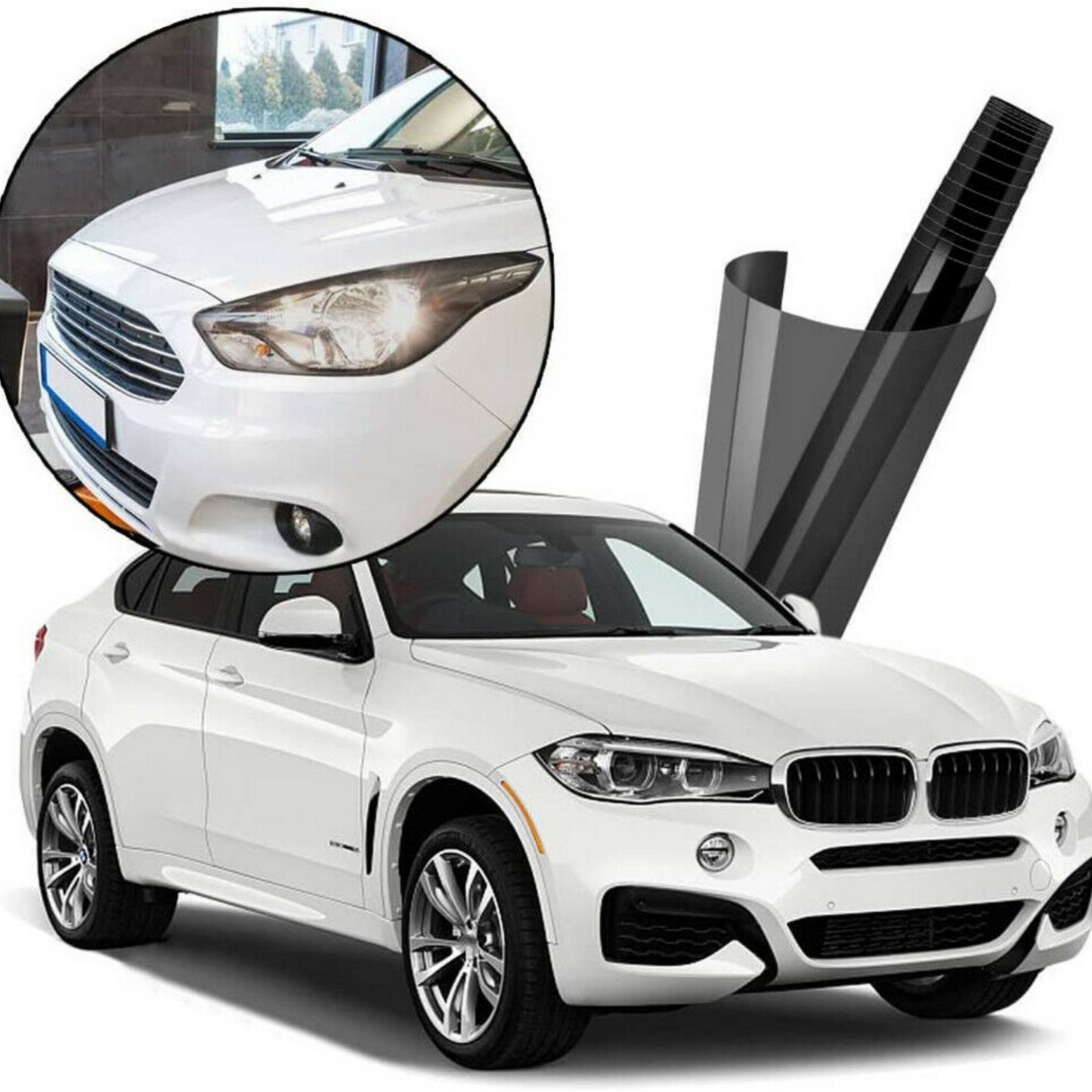 Car Tail Light Headlight Tint Film 2Mx30CM