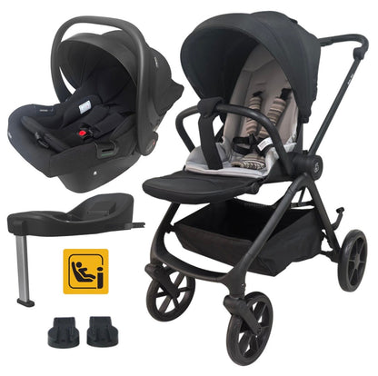Preorder - 4in1 Crown Y Luxury Stroller + Open Bassinet + Cloud i-Size Capsule Car Seat + Isofix Base with Leg Support Travel System