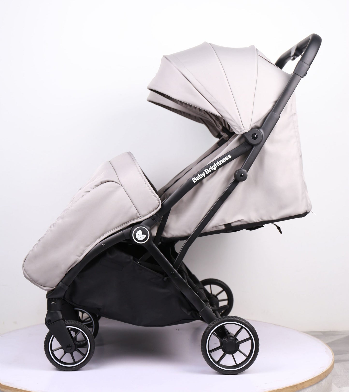 Double Pram – FlexGo Duo with Infant Capsule and Rotating ISOFIX Base(Beige)