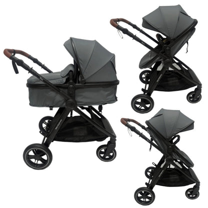 Skyra 2-in-1 Newborn Pram & Bassinet Stroller（Grey）