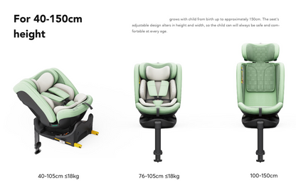 Pre-order Baby Brightness ArmorMax Pro 360° Rotating Car Seat with Slide Function – Black