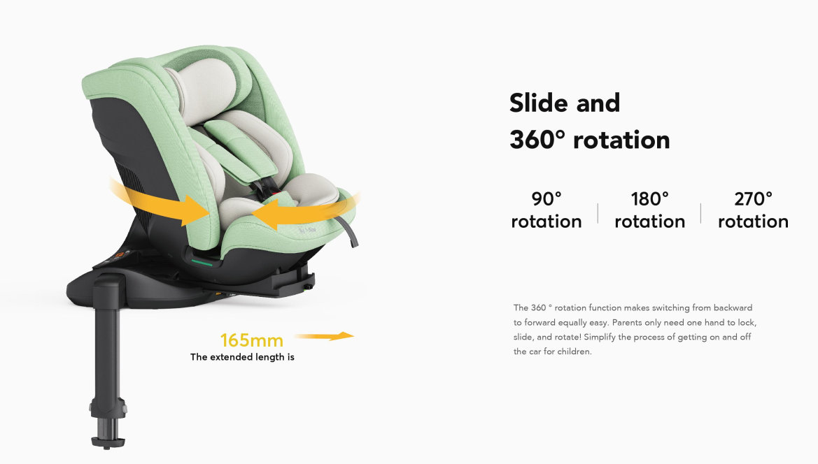 Pre-order Baby Brightness ArmorMax Pro 360° Rotating Car Seat with Slide Function – Blue
