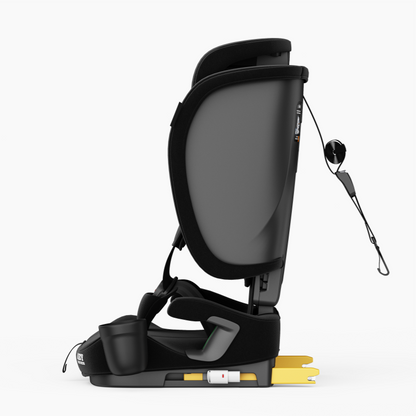 Travel Pram – FlexGo Lightweight Auto Folding Stroller with ISOFIX Booster Seat  (Black)