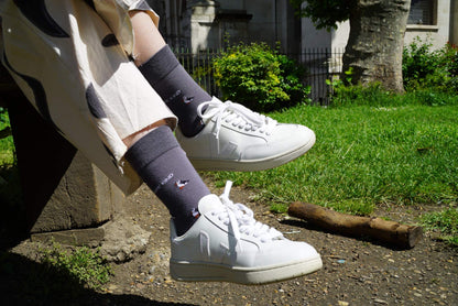 Save the Puffin Small Motif Bamboo Socks