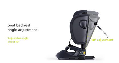 Travel Pram – AirGo Lightweight Stroller with ISOFIX Booster Seat (Black)