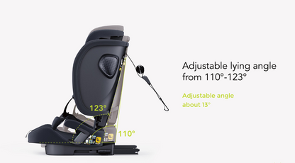 Travel Pram – AirGo Lightweight Stroller with ISOFIX Booster Seat (Black)