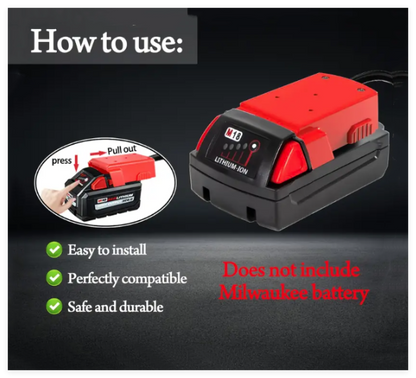 8AWG Jump Starter Cable for Milwaukee M18 Series Batteries