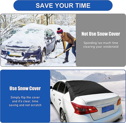 Car Rear Windshield Snow Ice Cover with Magnetic