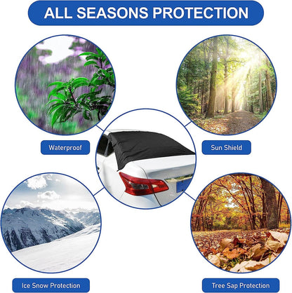 Car Rear Windshield Snow Ice Cover with Magnetic