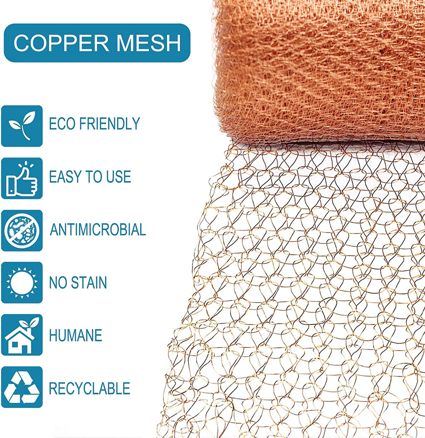 4m Copper Mesh Filter Column Packing Woven Wire Screen Filter