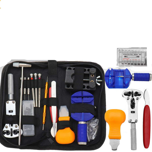 506pcs Watch Repair Tool Kit Back Case Opener Remover Spring Pin Bars Watchmaker