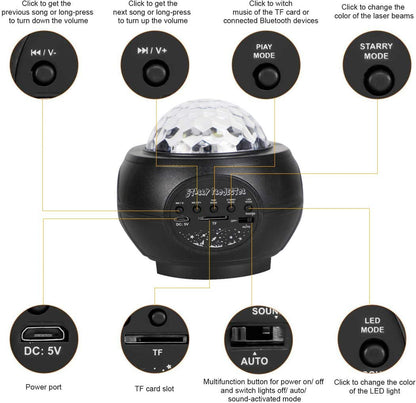 Galaxy Starry Projector Light