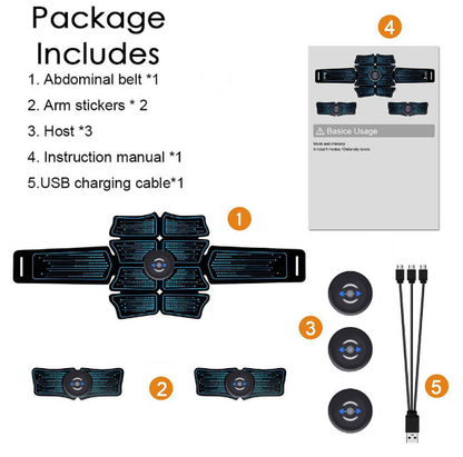 EMS Toner Massager with 14PCS EMS Toner Massager Pads