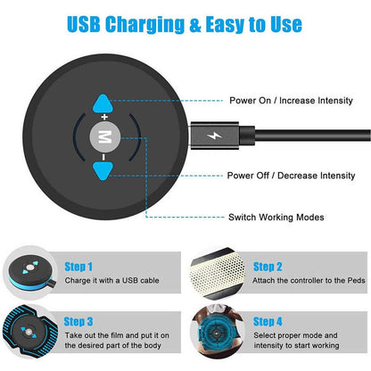 EMS Toner Massager with 14PCS EMS Toner Massager Pads