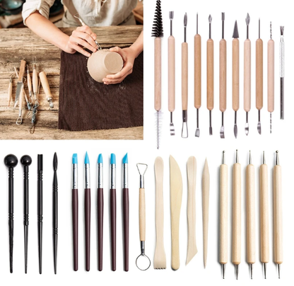 30Pcs Clay Sculpting Carving Pottery Tool Set