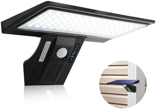 90LED Solar Powered Exterior Wall Security Light Warm White