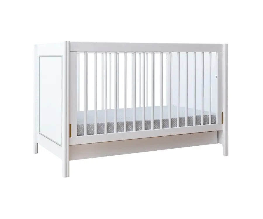 Kapai MERCURY Wooden Baby Cot Drop Side with Drawer - Babyonline