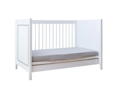 Kapai MERCURY Wooden Baby Cot Drop Side with Drawer - Babyonline