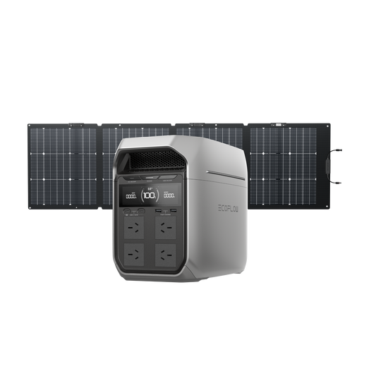 EcoFlow Delta 3 Plus + 220W Bi-Facial Solar Panel