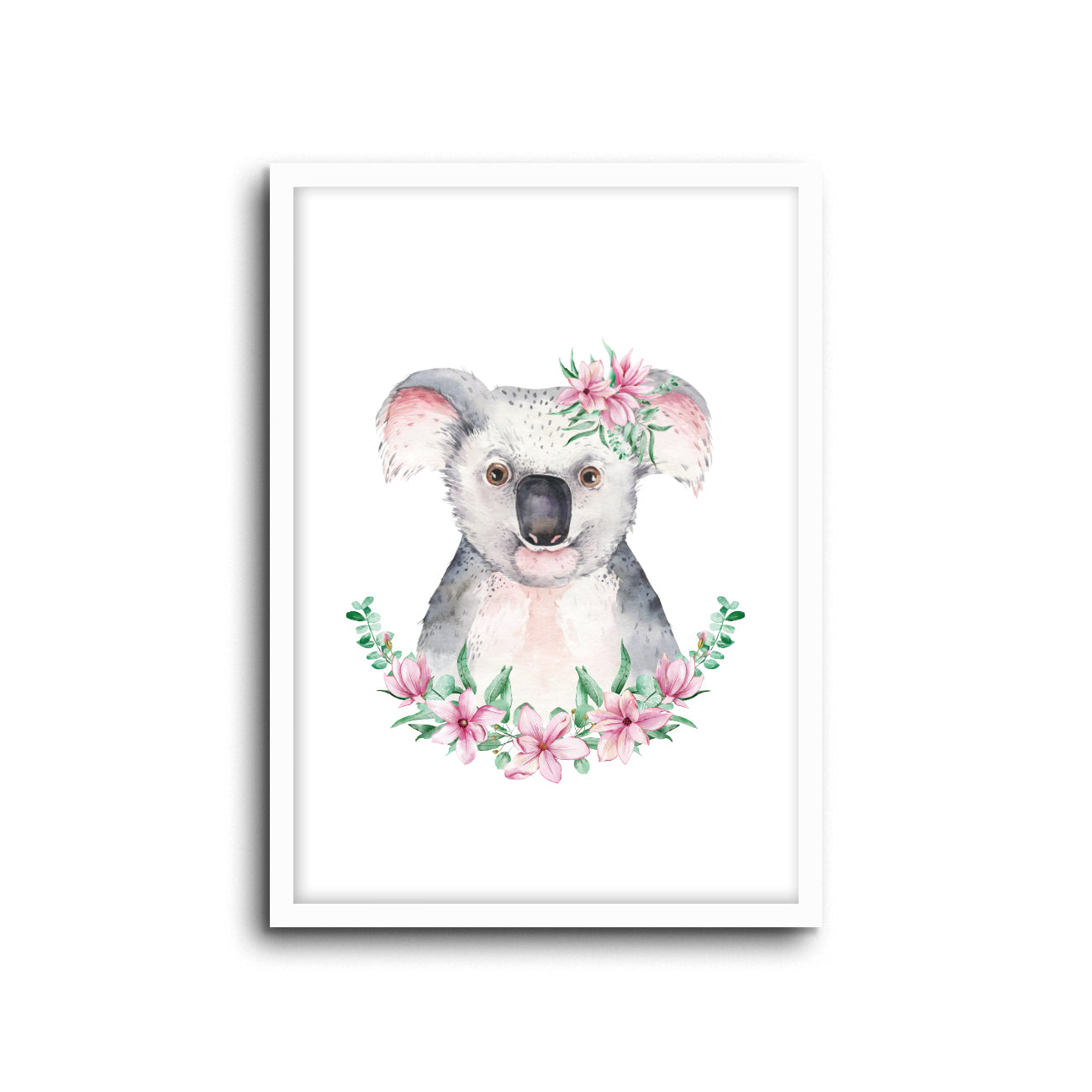 Wall Print |  Koala - Floral
