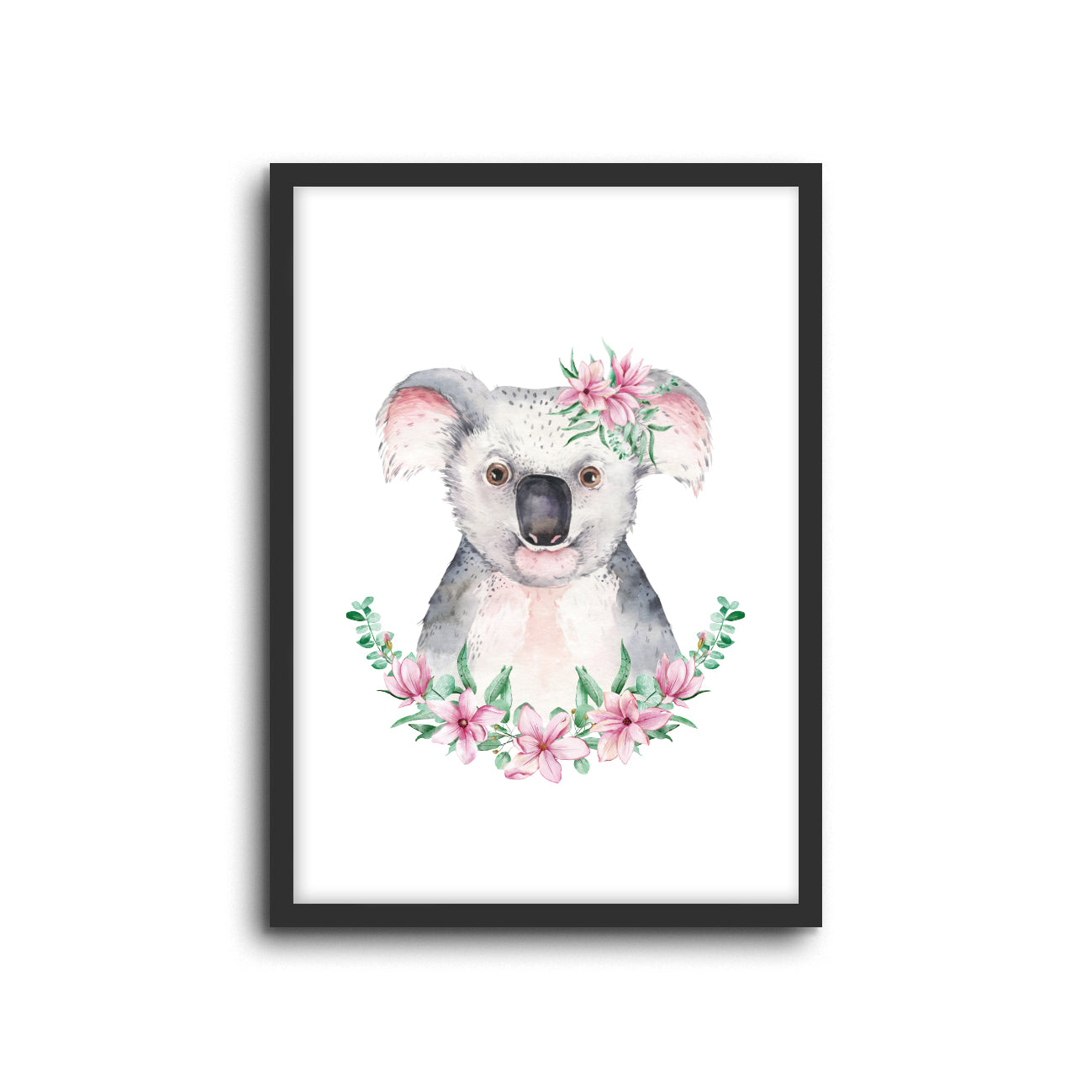 Wall Print |  Koala - Floral