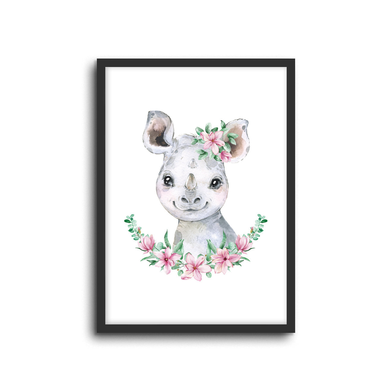 Wall Print |  Rhino - Floral