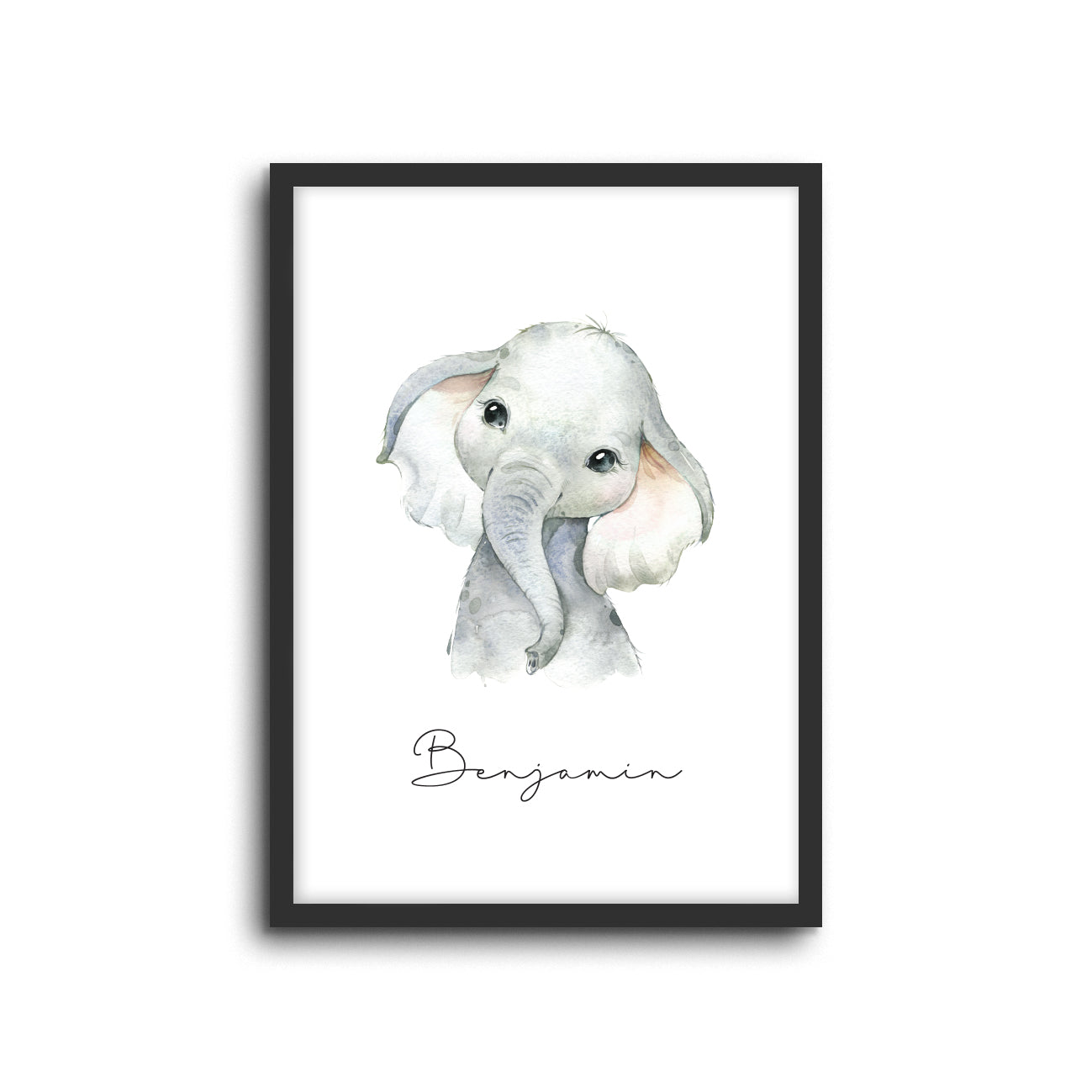 Wall Print |  Elephant (Custom Name)