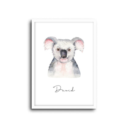 Wall Print |  Koala (Custom Name)