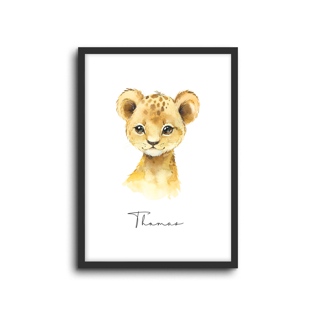 Wall Print |  Lion (Custom Name)