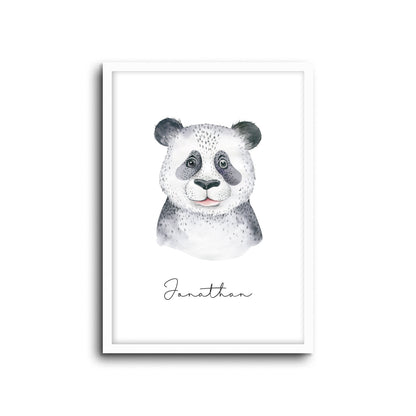 Wall Print |  Panda (Custom Name)