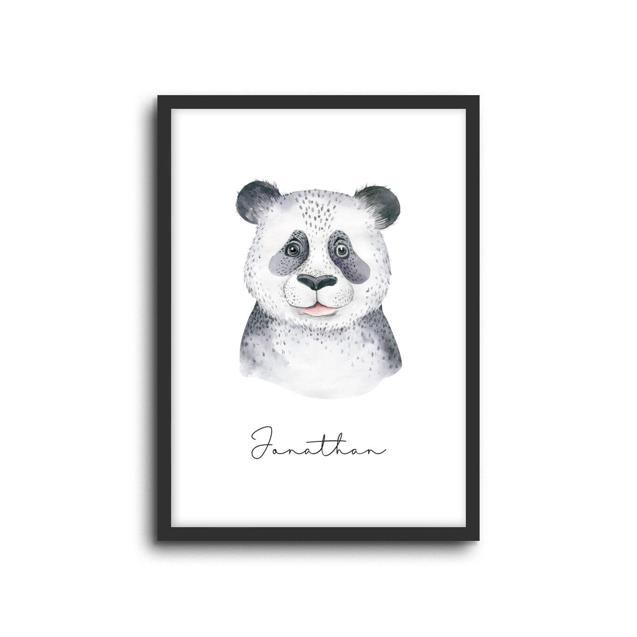 Wall Print |  Panda (Custom Name)