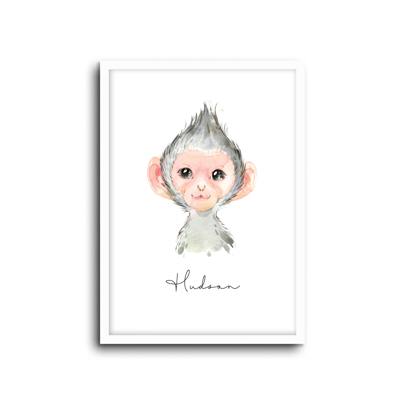 Wall Print |  Monkey (Custom Name)