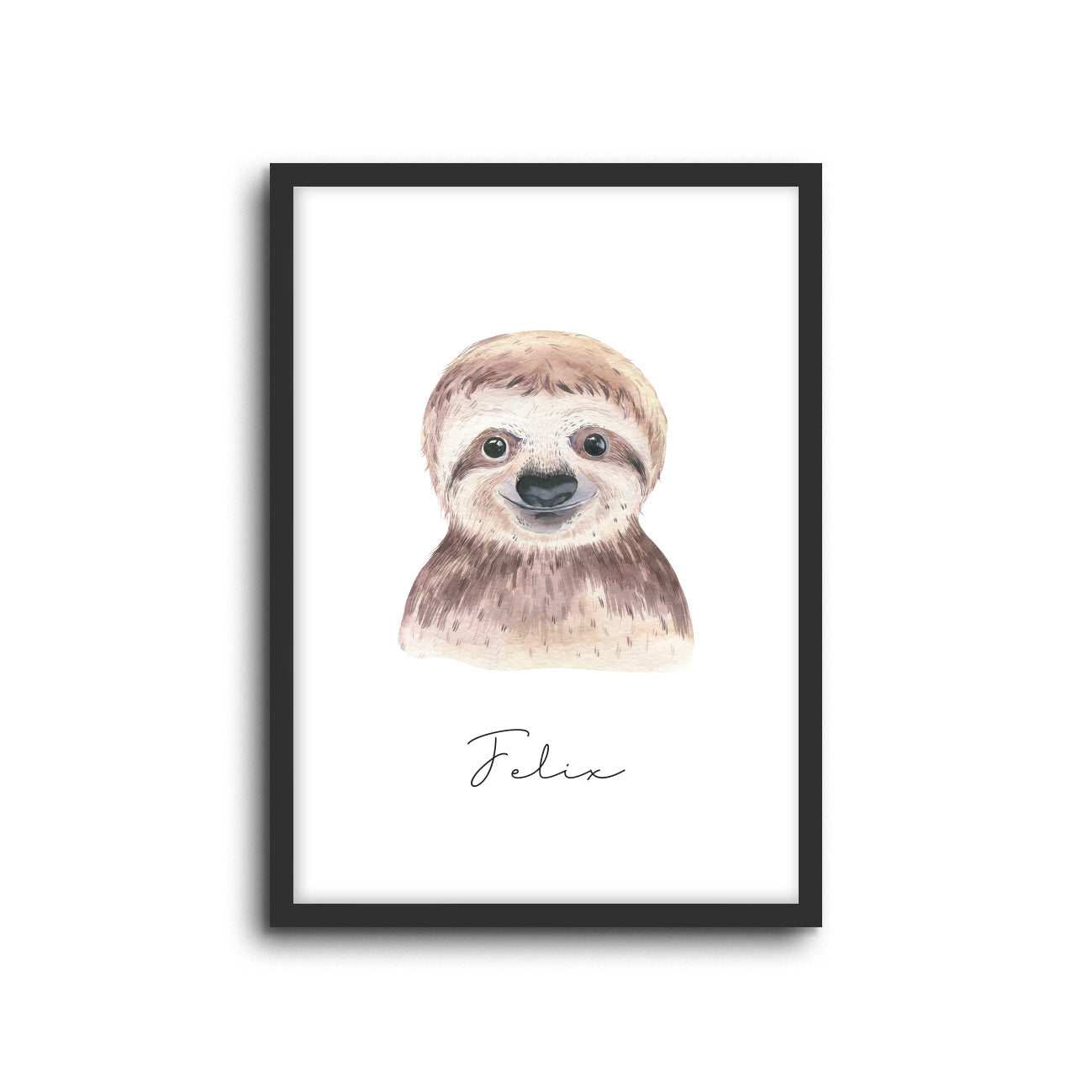 Wall Print |  Sloth (Custom Name)