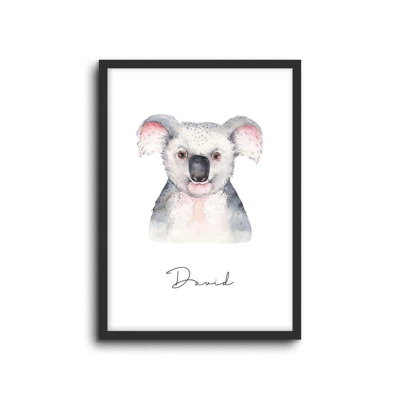 Wall Print |  Koala (Custom Name)