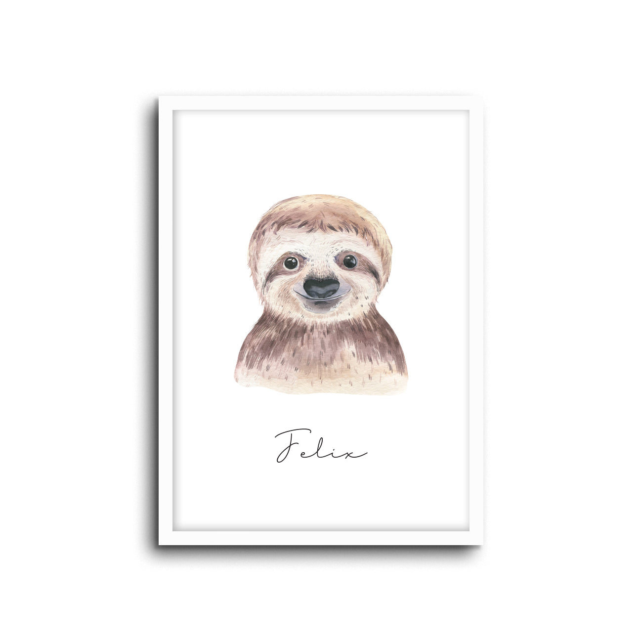 Wall Print |  Sloth (Custom Name)