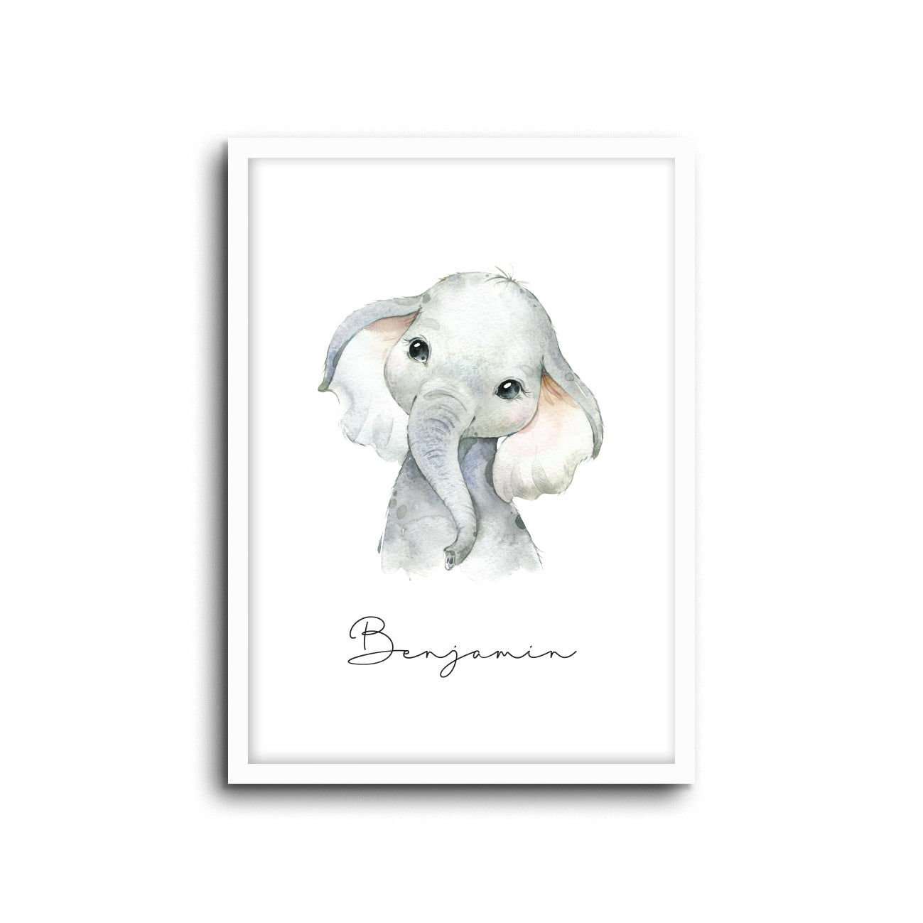 Wall Print |  Elephant (Custom Name)