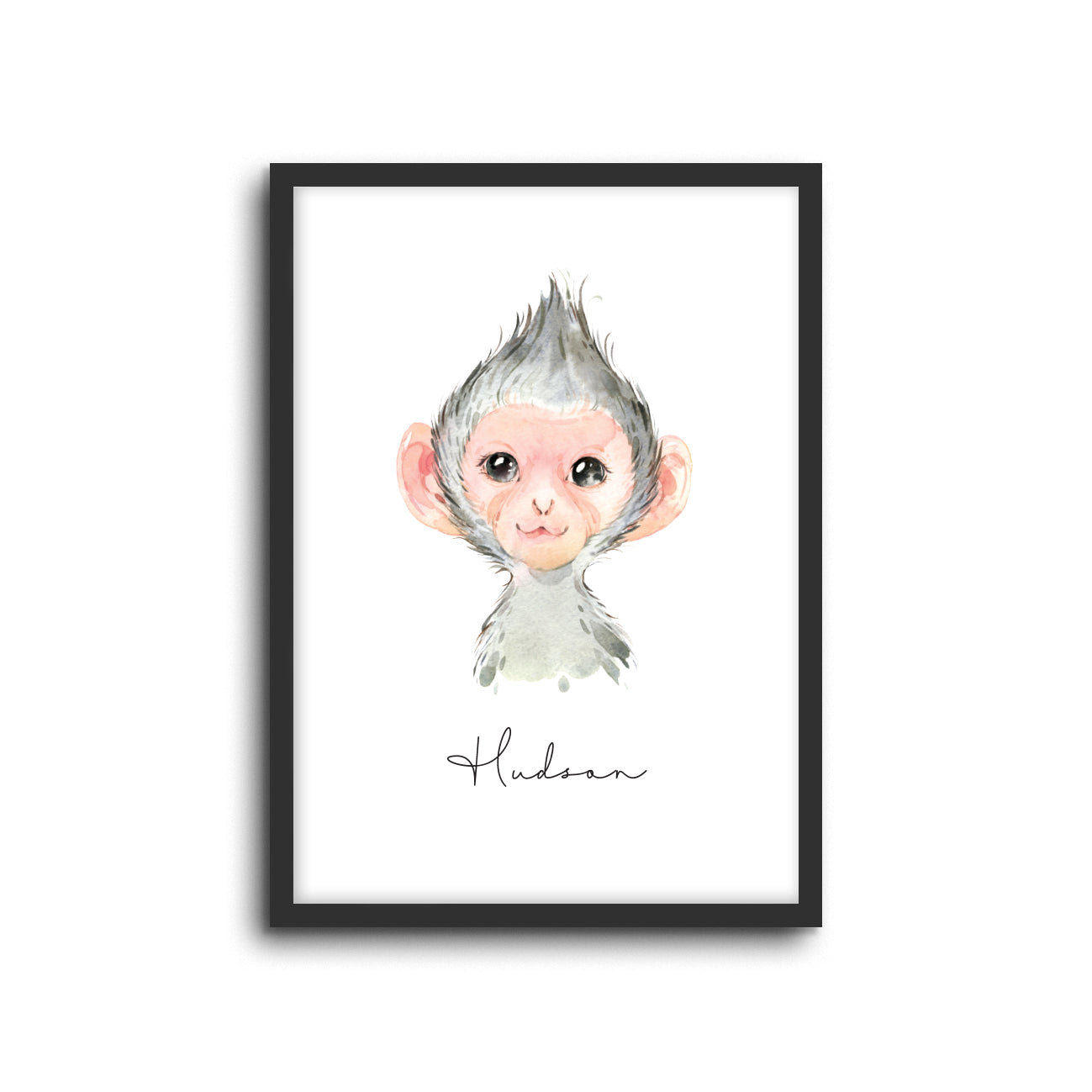 Wall Print |  Monkey (Custom Name)