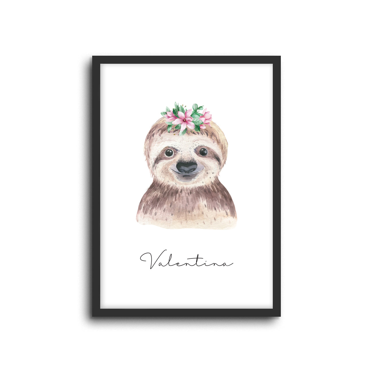 Wall Print |  Sloth (Custom Name)