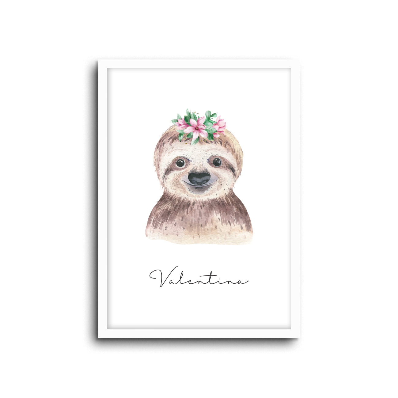 Wall Print |  Sloth (Custom Name)