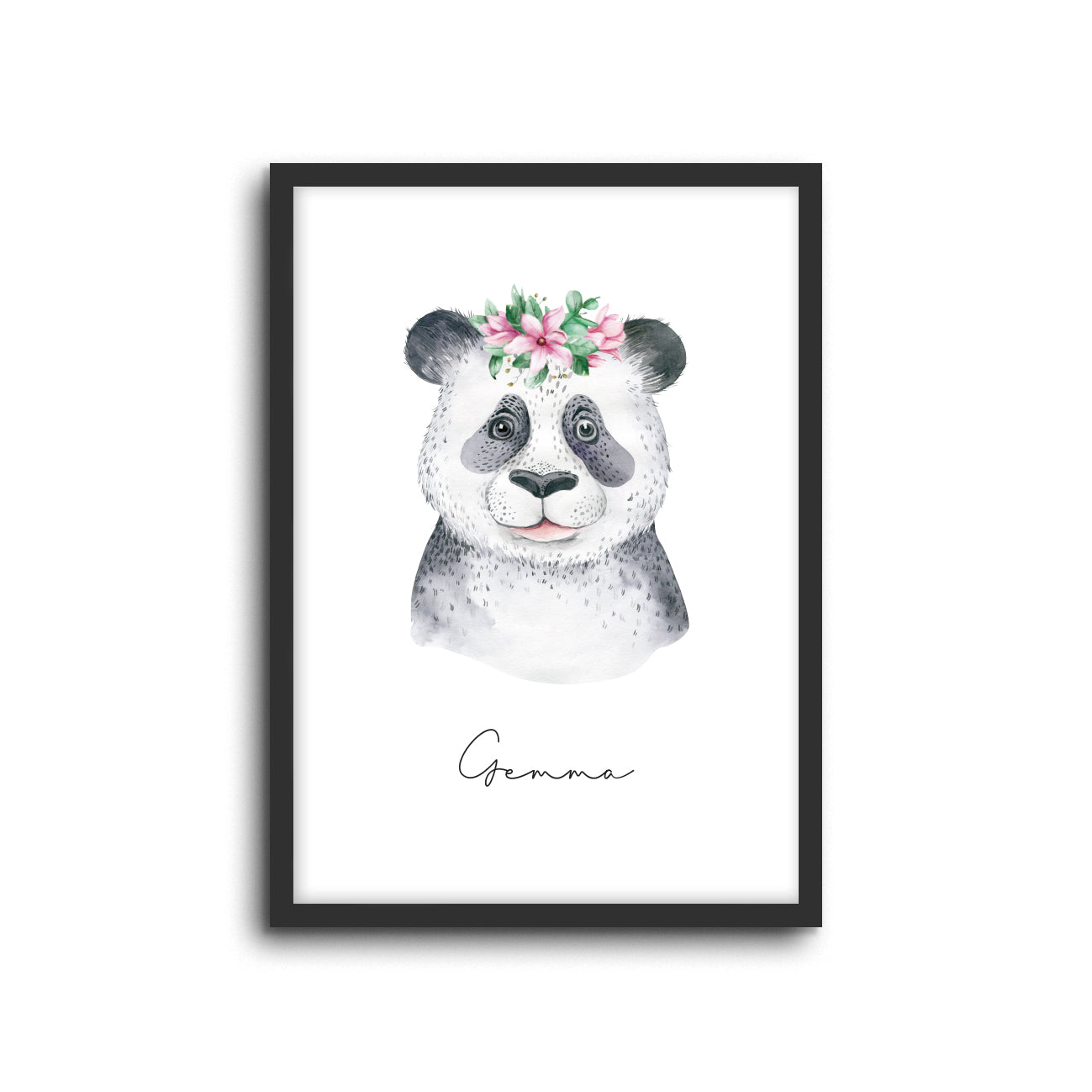 Wall Print |  Panda (Custom Name)