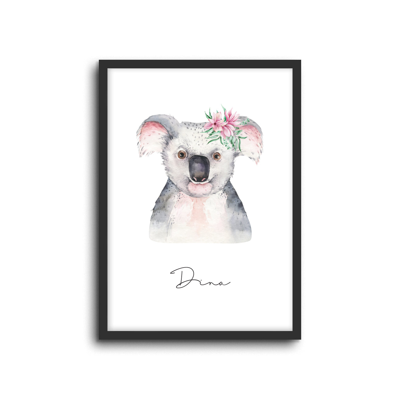 Wall Print |  Koala (Custom Name)