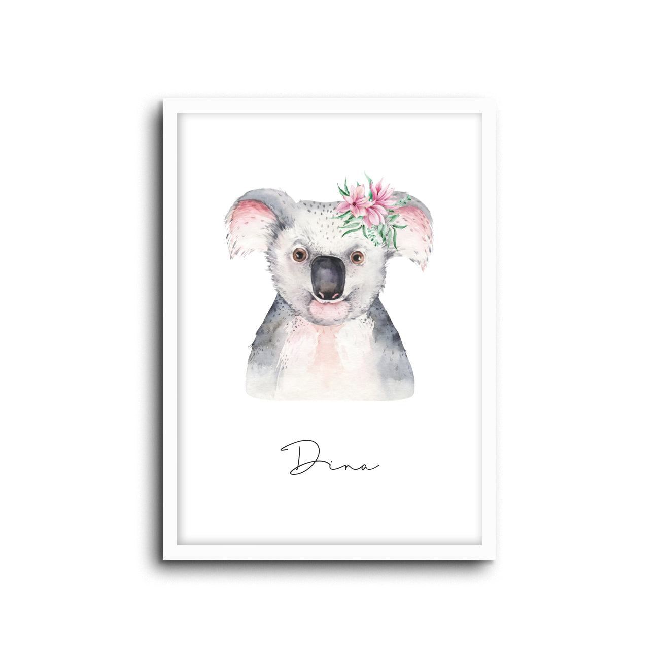 Wall Print |  Koala (Custom Name)