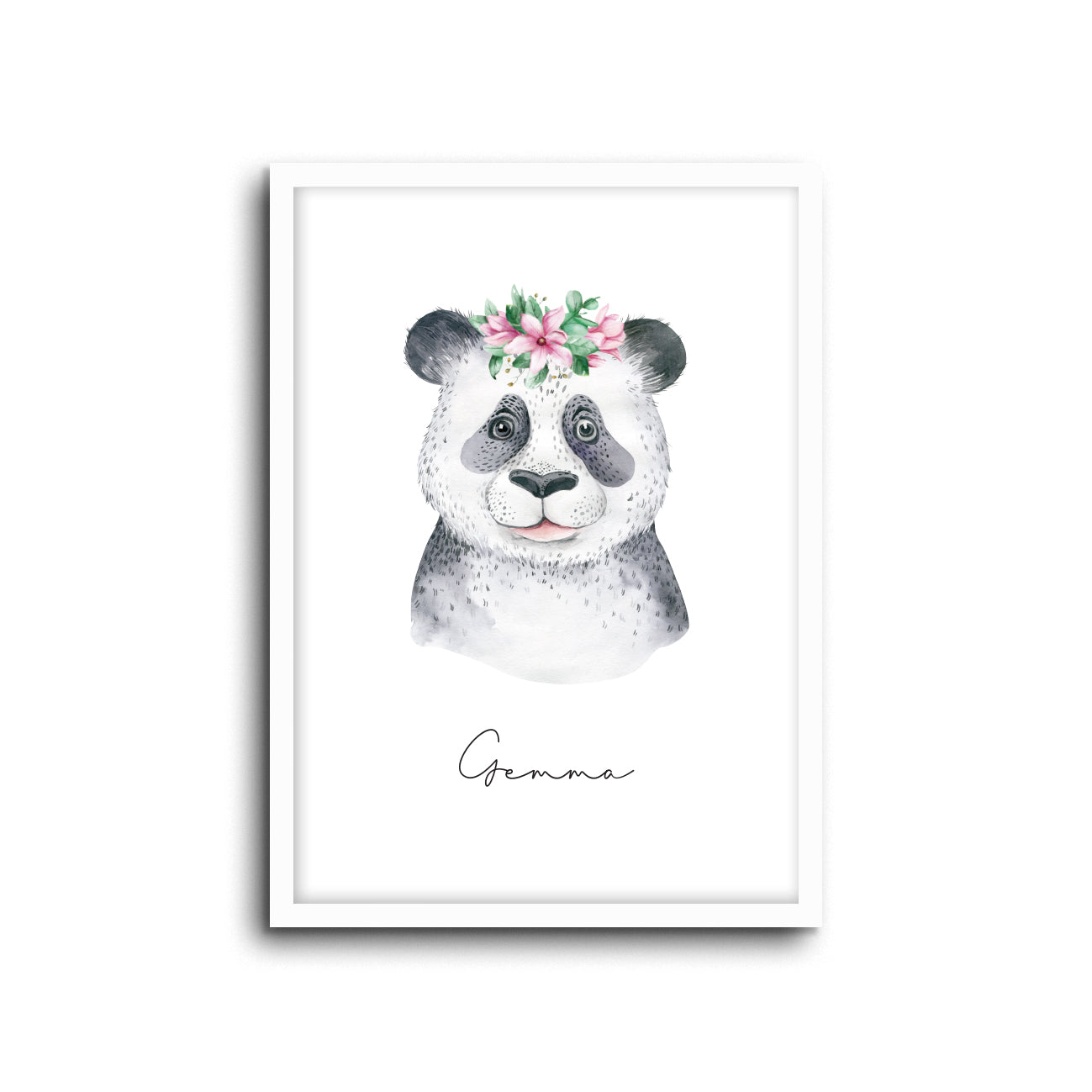 Wall Print |  Panda (Custom Name)