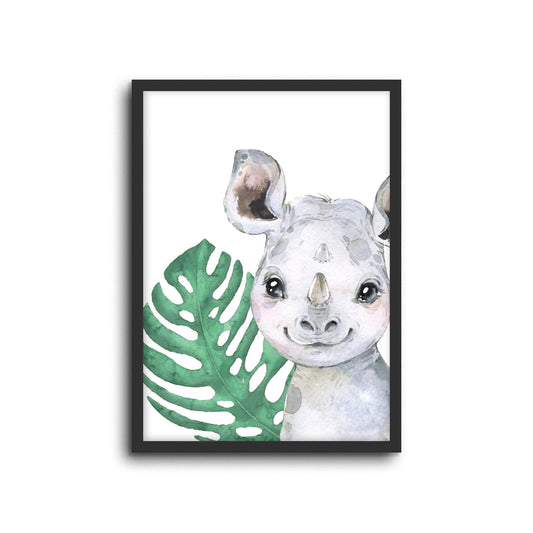 Wall Print |  Safari - Rhino