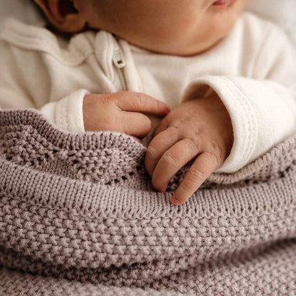 Heirloom Blanket | Scalloped Edge - Rosewood