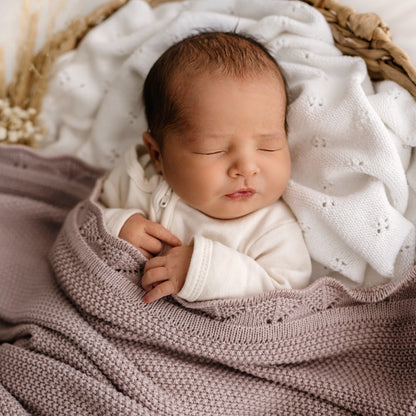 Heirloom Blanket | Scalloped Edge - Rosewood