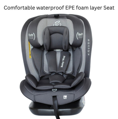 All-Rider 360 Rotating Convertible i-Size R129 Car Seat with ISOFIX and Top Tether - GREY