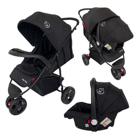 Explorer 3-Wheeler Stroller & Capsule Travel System with Food Tray and Liner